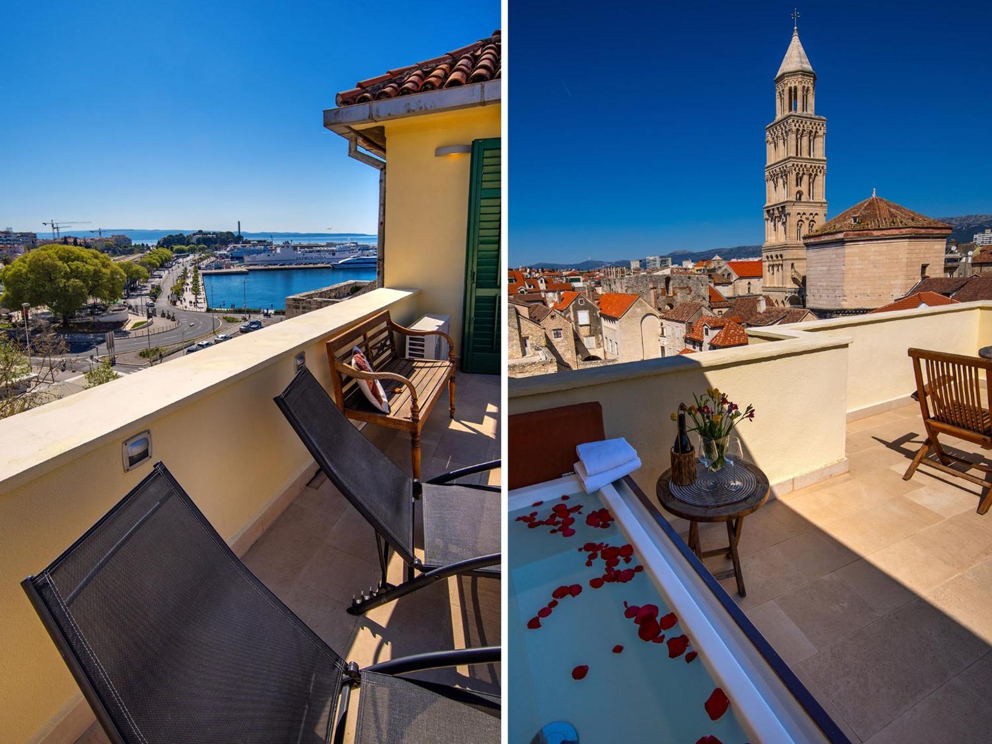 Apartamento Terazza Grande In Diocletian Tower Split Exterior foto