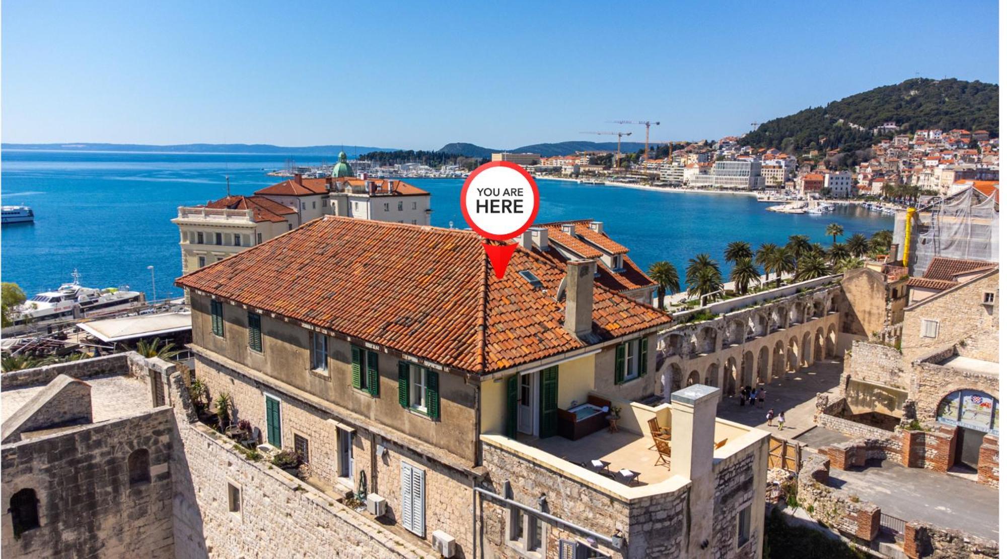 Apartamento Terazza Grande In Diocletian Tower Split Exterior foto