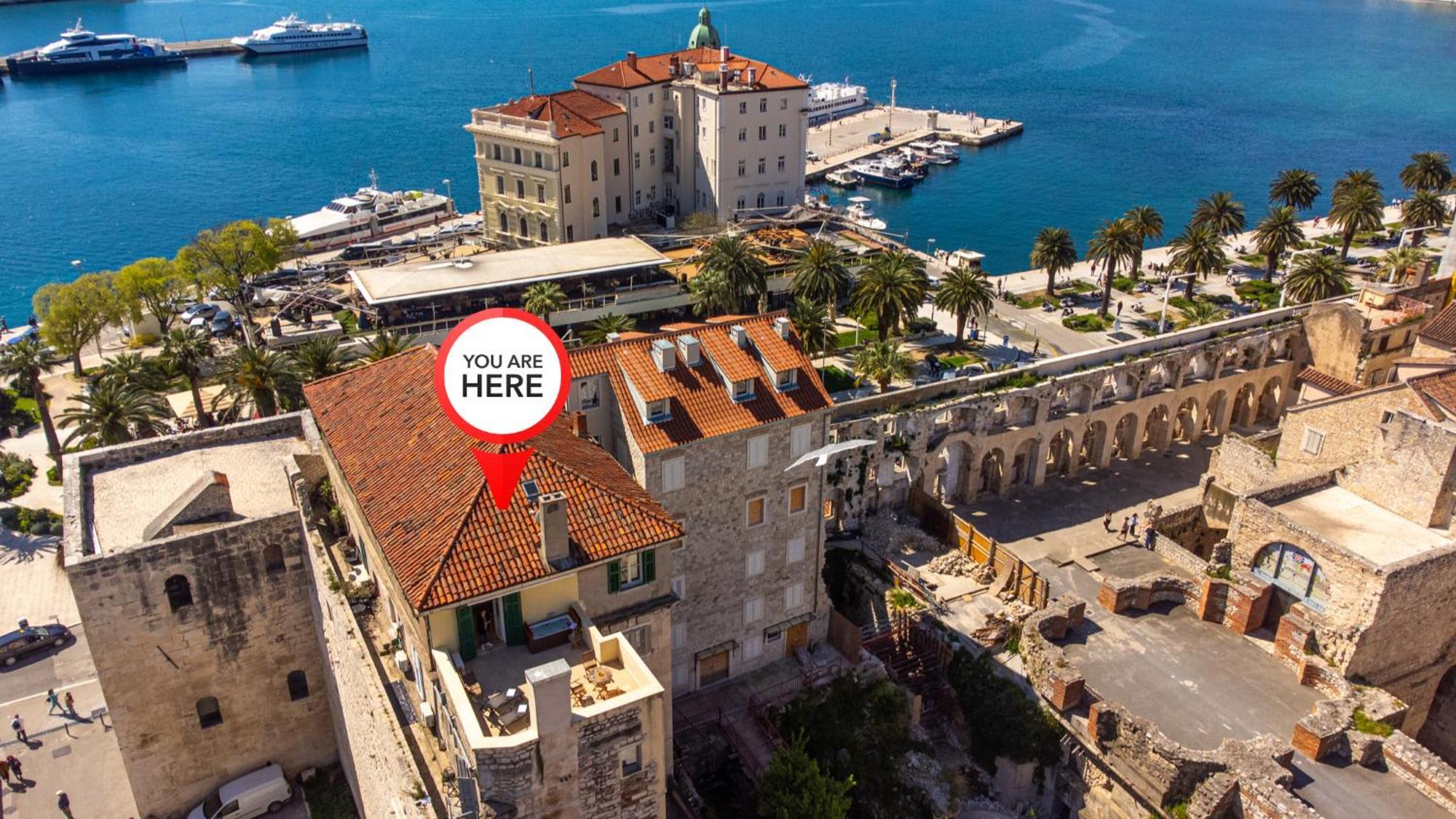 Apartamento Terazza Grande In Diocletian Tower Split Exterior foto